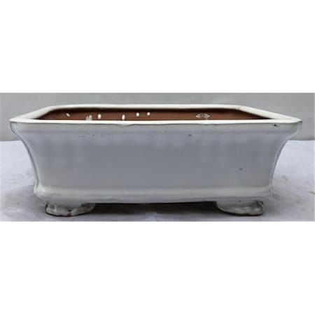 Paisaje Ceramic Bonsai Pot, White - Rectangle PA2529807